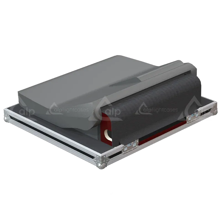 Midas PRO2C-CC Series II Case with Doghouse and Wheels lateral top view open