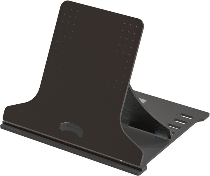Exterior front view of the ALP Monitor Support designed for 24 to 32 inch displays featuring a brown phenolic finish