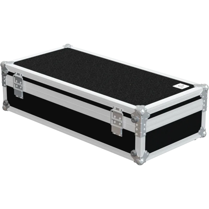 Rear view of the road case for Audio-Technica and Shure conference kits showing 7mm birch plywood construction