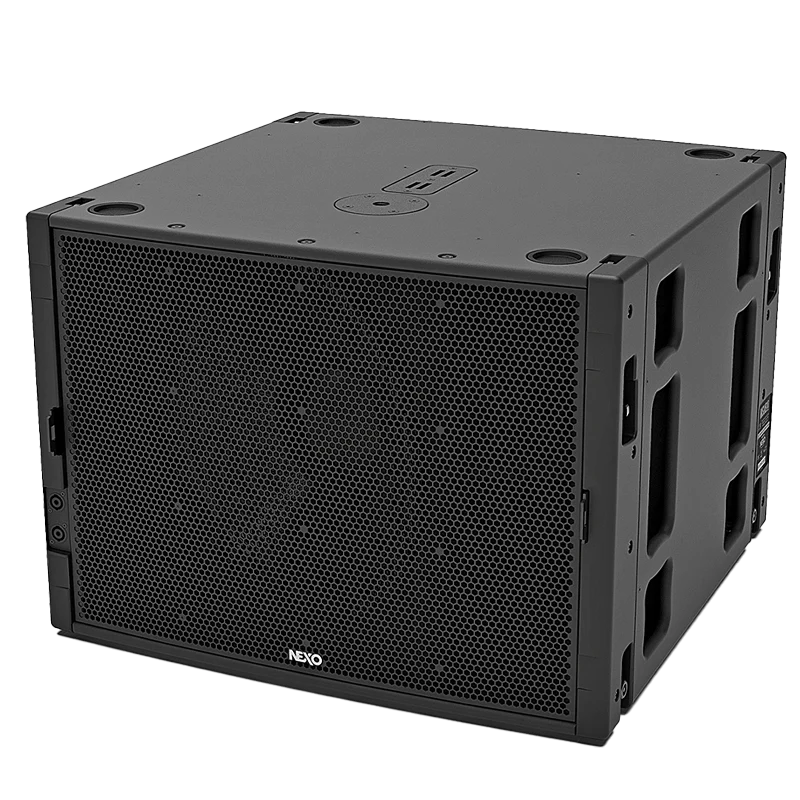 NEXO MSUB18 subwoofer shown alone as reference for ALP custom bag compatibility