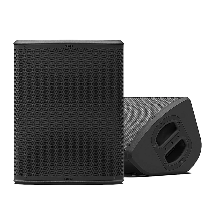 Front view of the professional Nexo P12 coaxial loudspeaker without the ALP protective cover shell