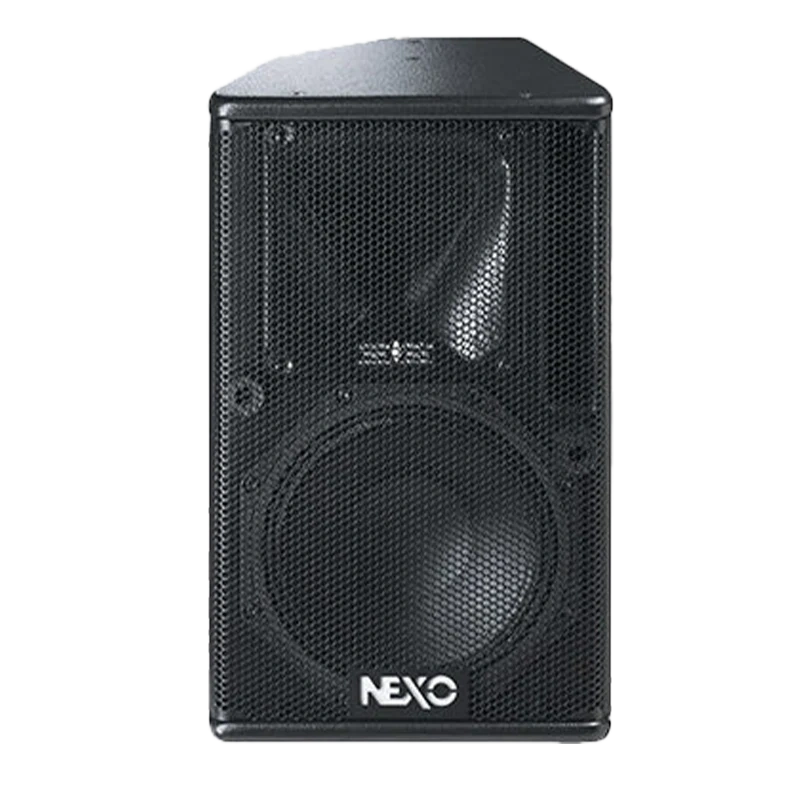 Standalone view of the Nexo PS8 professional loudspeaker protected by ALP Bags audio series