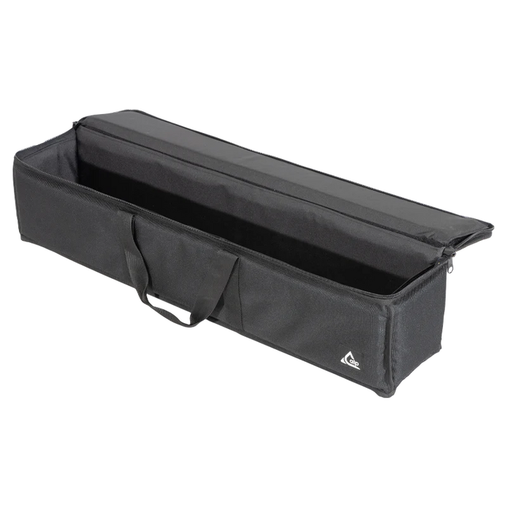 Interior view of the professional bag, highlighting the 10mm foamed padded interior and secure fit for Cameo LED bars.