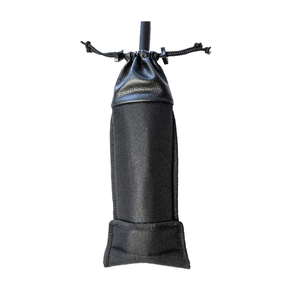 Professional cable equipment bag rear view, showcasing reinforced finishing borders and cord closure by ALP