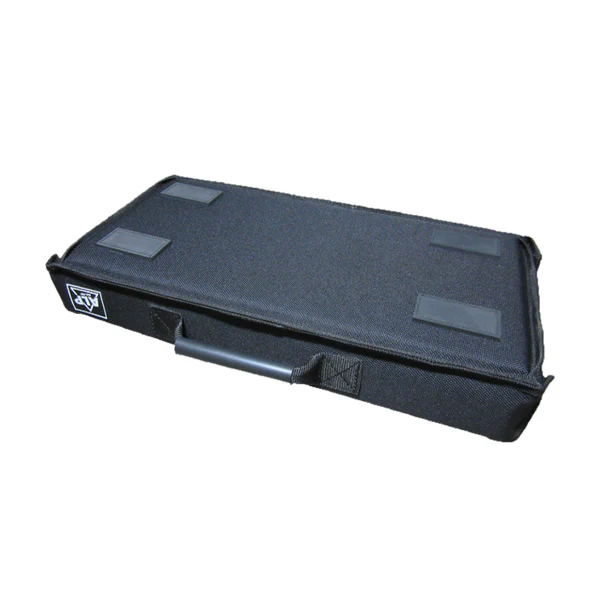 Bottom view showing the base of the rack bag and the 4 reinforced protective pads