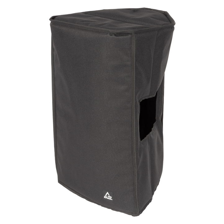 Front view of the professional cover featuring durable 1500 Denier Cordura protecting the RCF NX 945-A by ALP Bags