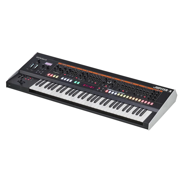 Standalone view of the Roland Jupiter-X synthesizer before packing