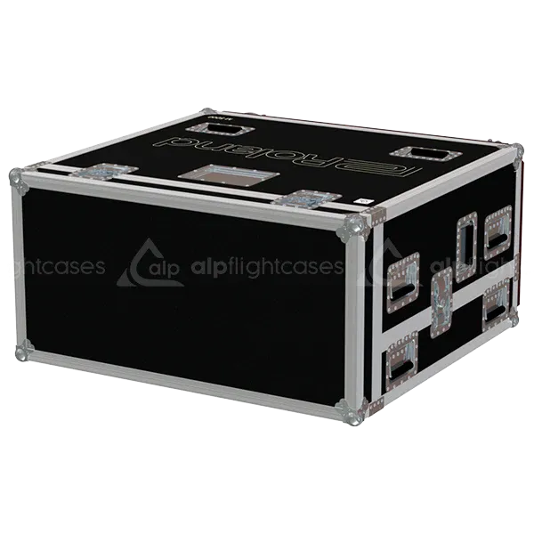 ROLAND M-5000 SERIE LED - WHEELS FLIGHT CASE LATERAL SIDE VIEW