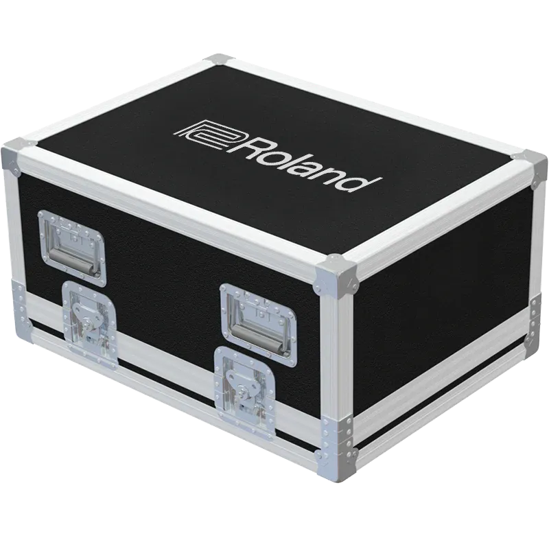 ROLAND PRO A/V M-200i FLIGHT CASE LATERAL SIDE VIEW