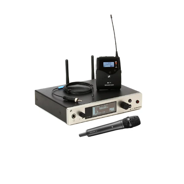 Standalone view of the Sennheiser EW 500 G4 HF microphone before packing