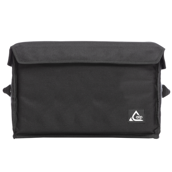 Professional custom fit multibox bag front view, featuring durable 1500 Denier Cordura for a Shill GT380 cable drum by ALP Bags
