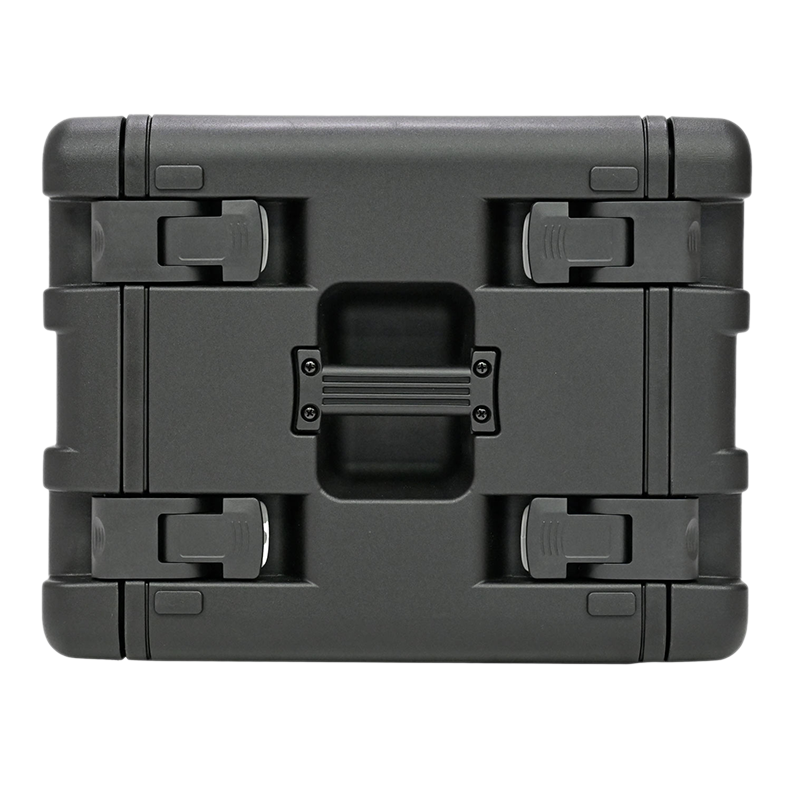 Side view of the SINORA 6U injection-moulded hard shell rack