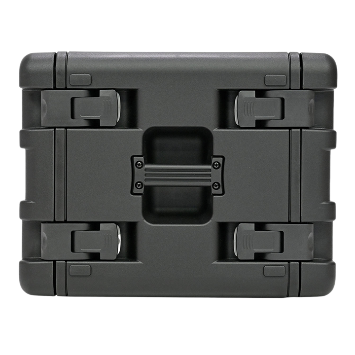 Side view of the SINORA 6U injection-moulded hard shell rack