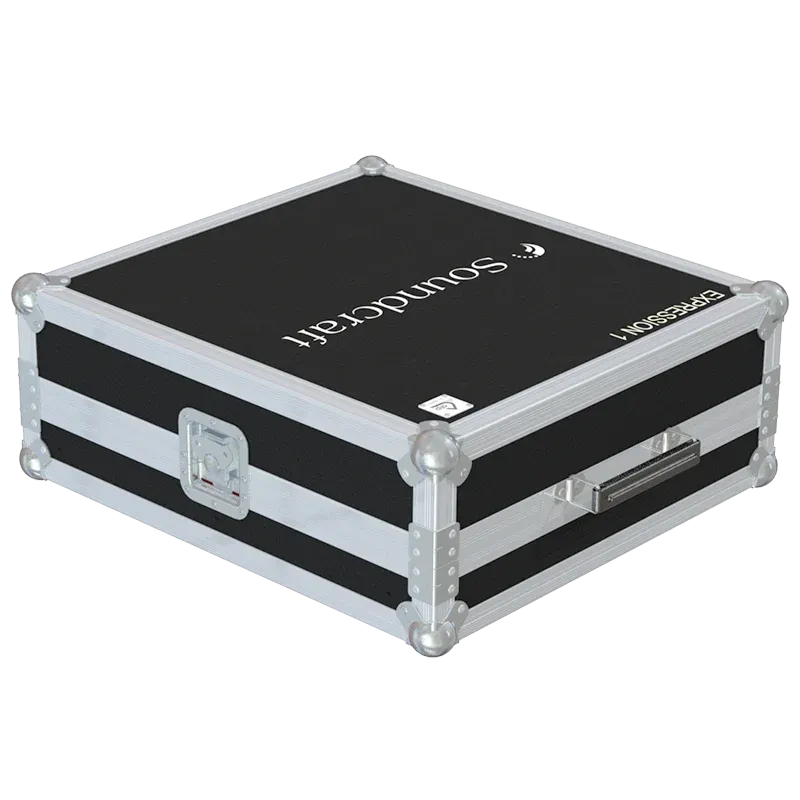 Soundcraft Si Expression 1 Rack Profile Flight Case Lateral side view top side