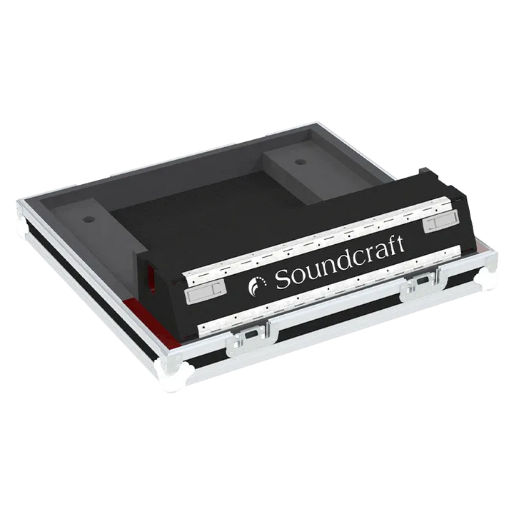 Soundcraft Si Impact Case with Doghouse lateral side view flight case