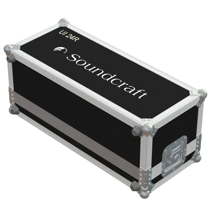 Soundcraft Ui24R Digital Mixer Flight Case lateral side view case closed