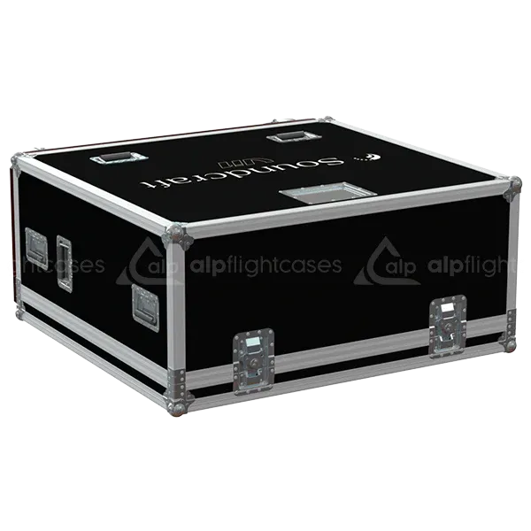 SOUNDCRAFT VI1 + DOG HOUSE - WHEELS LATERAL SIDE FLIGHT CASE