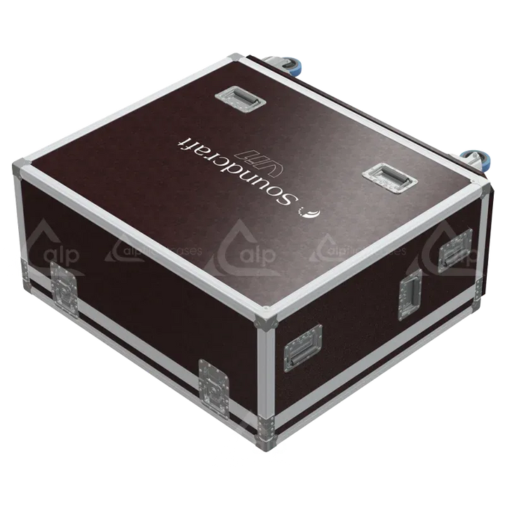 Soundcraft Vi1 Series II Case with Wheels flight case lateral top side view