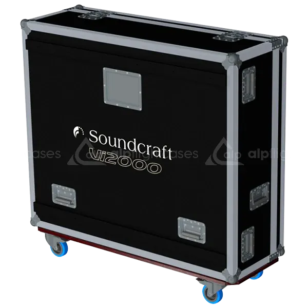 SOUNDCRAFT VI2000 SERIE III - WHEELS LATERAL SIDE VIEW FLIGHT CASE
