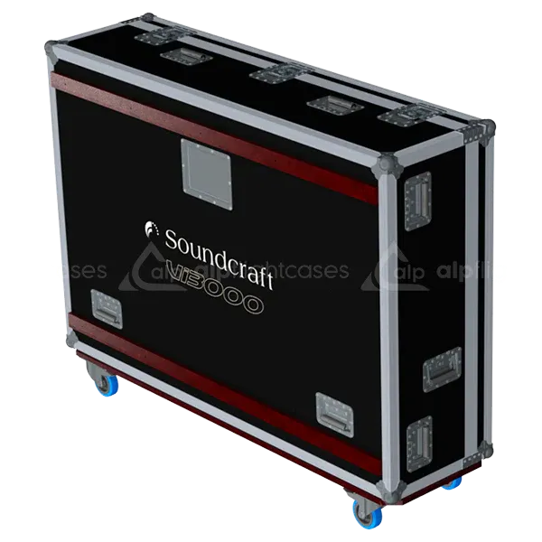 SOUNDCRAFT VI3000 SERIE III - WHEELS LATERAL SIDE VIEW FLIGHT CASE