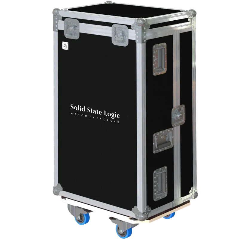 SOLID STATE LOGIC L100 PLUS FLIGHT CASE LATERAL SIDE VIEW