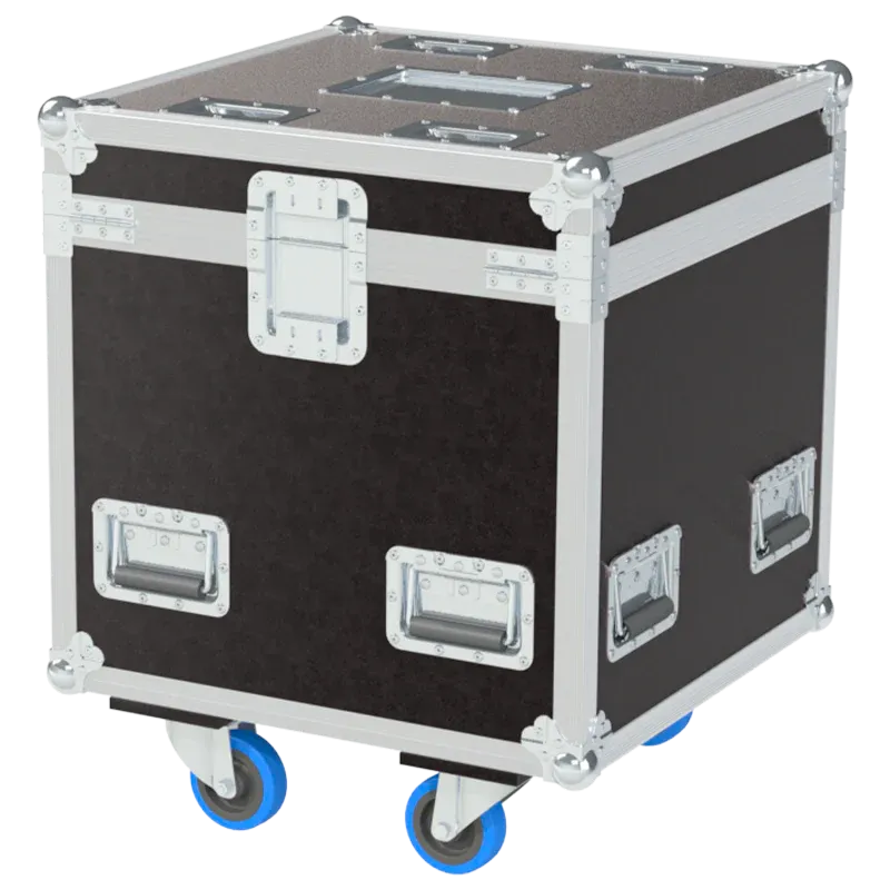 Professional flight case rear view, showcasing structural integrity and touring-grade finishing for Starway lighting by ALP Flight Cases.