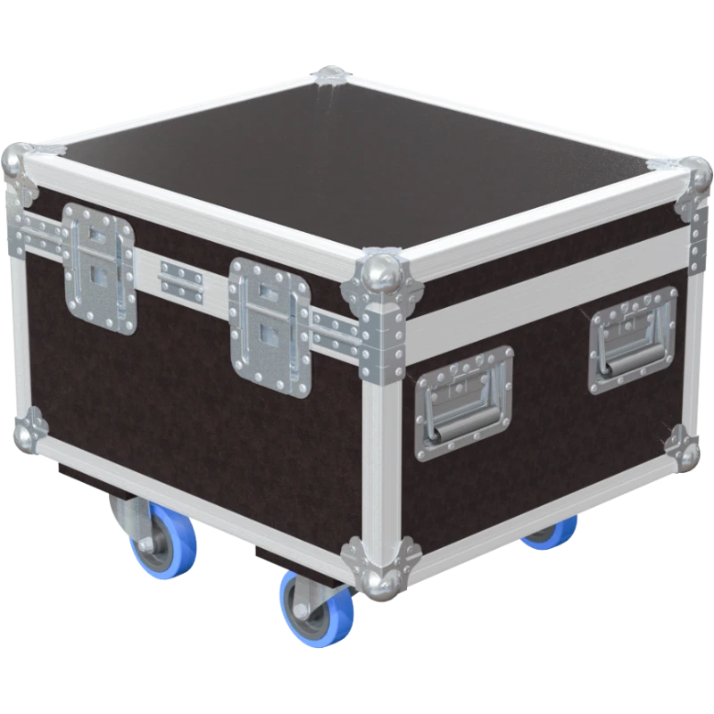 Professional flight case rear view, showcasing structural integrity and touring-grade finishing for Starway lighting by ALP Flight Cases.