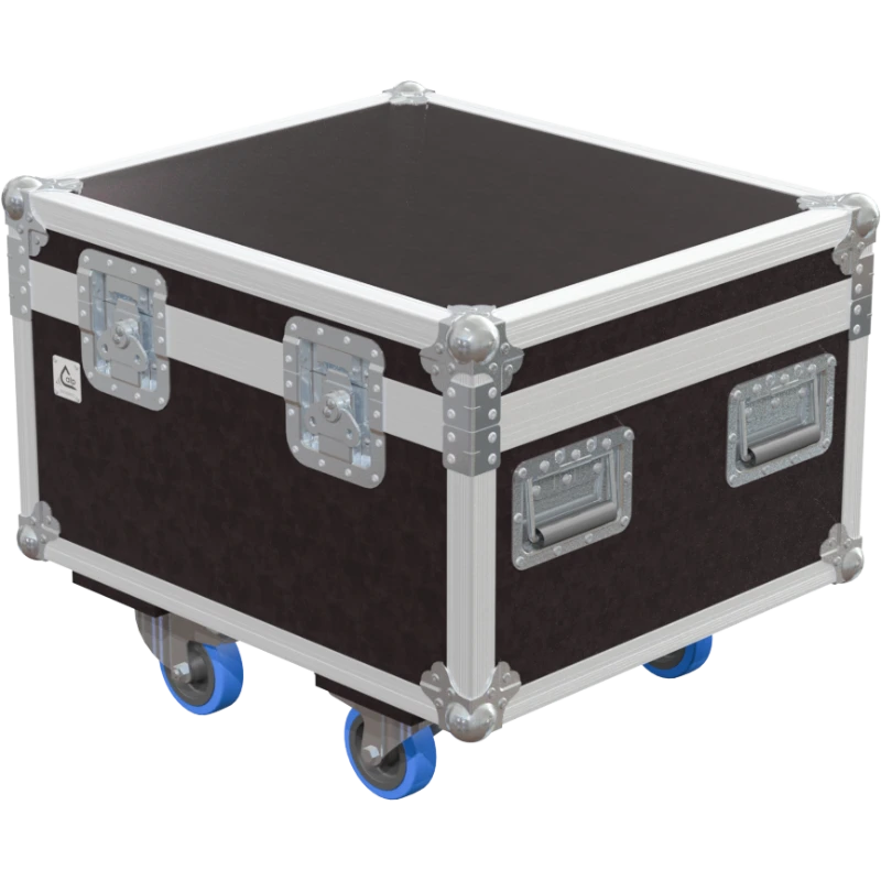 Professional flight case front view, featuring durable construction and high-quality hardware for 2x Starway Stronglite HD by ALP Flight Cases.