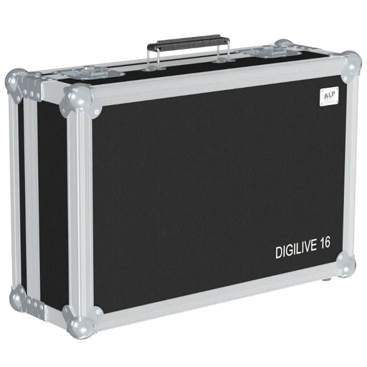 Studiomaster DigiLive 16 Case with Doghouse lateral side view flight case