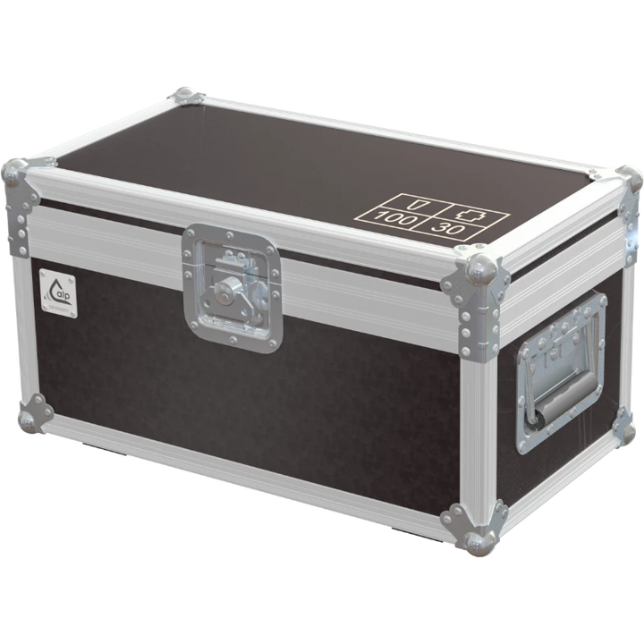 Exterior front view of the professional rigging hardware flight case featuring 9mm Birch Plywood and durable Brown Phenolic finish by ALP Flight Cases