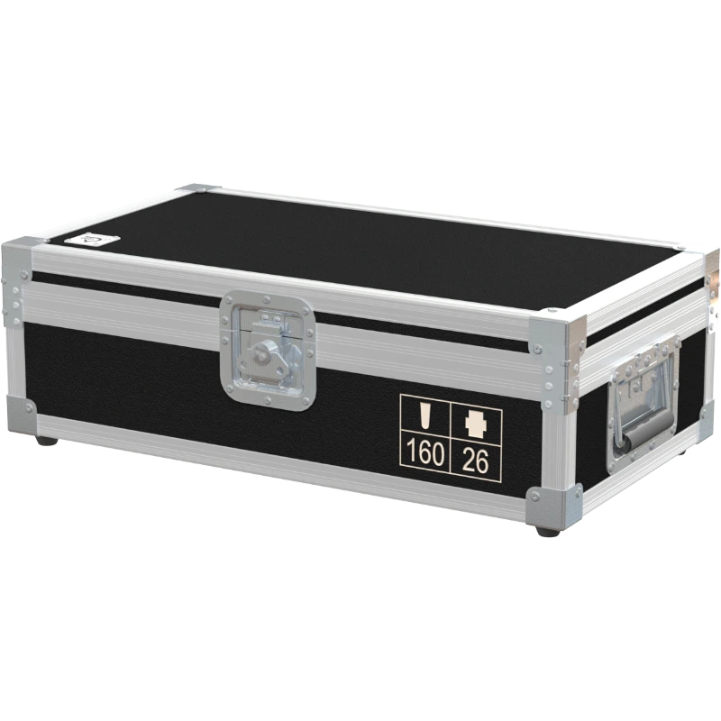 Exterior front view of the professional rigging hardware flight case featuring 7mm Birch Plywood and durable PVC finish by ALP Flight Cases