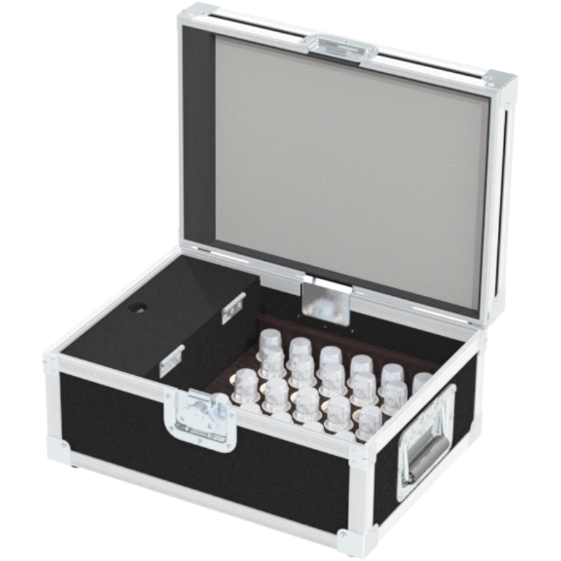 Close-up of the specialized Large Case Corners and the robust Medium Butterfly Catch securing the ALP utility case