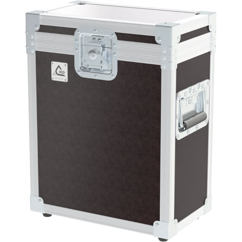 Front view of ALP professional flight case for 2x Vicinay PAK 500.