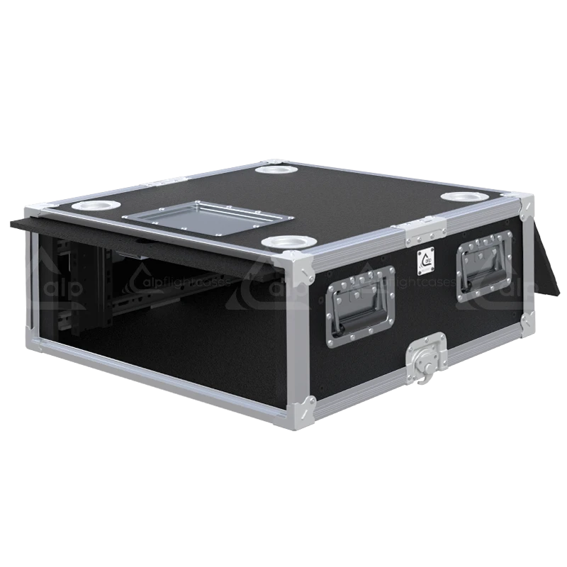 Standard 3U 19 inch touring gear requiring specialized XRACK sliding adjustable protection