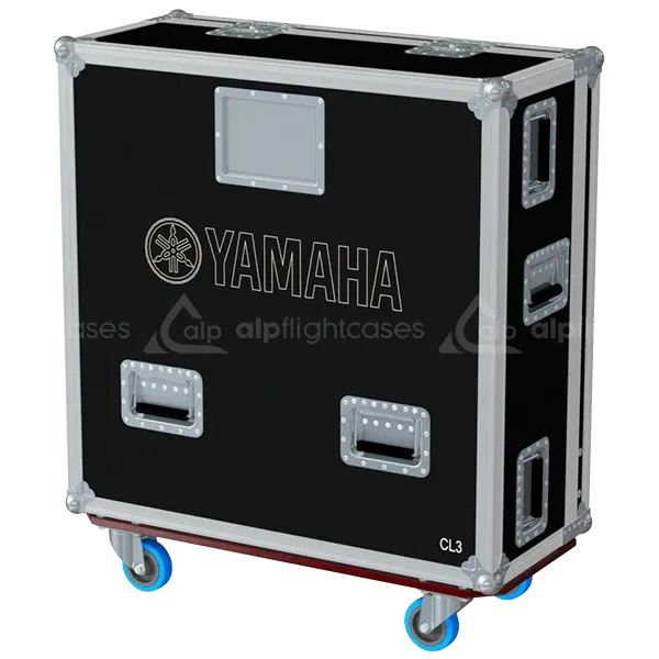 YAMAHA CL3 SERIE III 1 DOOR - WHEELS LATERAL SIDE VIEW FLIGHT CASE
