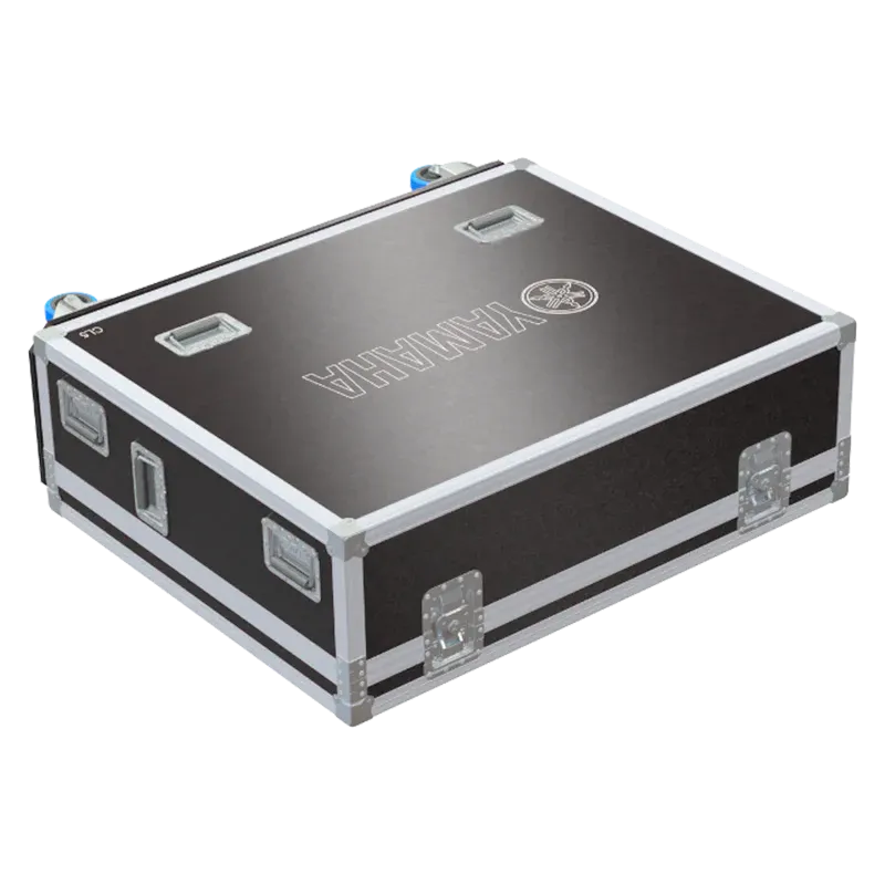 Yamaha CL5 Series I Case with Wheels lateral flight case top view side