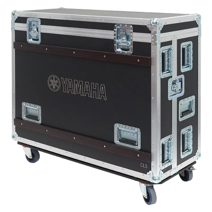 Yamaha CL5 Series II Case with Wheels back side view flight case