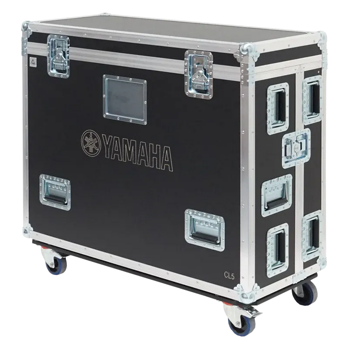 Yamaha CL5 Series II Case with Wheels front view flight case lateral side