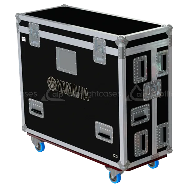 YAMAHA CL5 SERIE III - WHEELS LATERAL FLIGHT CASE SIDE VIEW