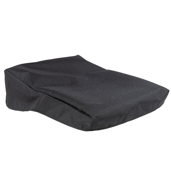Front right perspective view of the ALP Cover in PLX material for the Yamaha DM7 Compact console