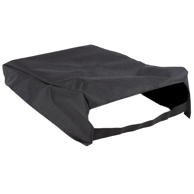 Rear view of the protective cover over the Yamaha DM7 Compact console
