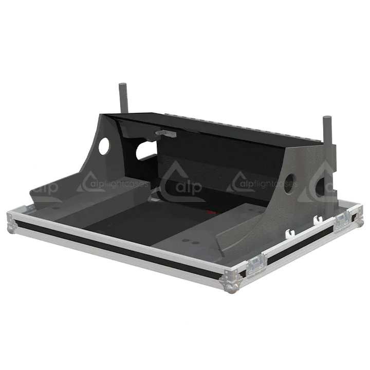Yamaha DM7 Series III Case with Wheels foam interior lateral side view