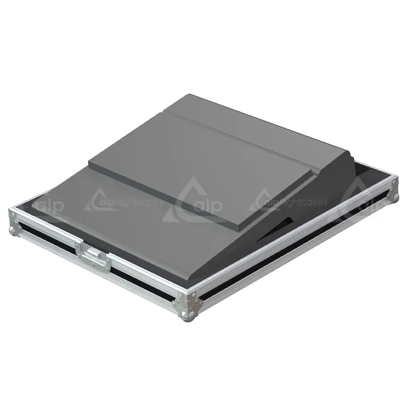 Yamaha MG20 Series II Flight Case open lateral side view