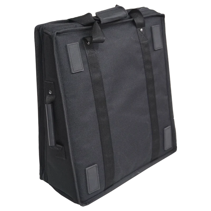 Rear view of the padded transport bag for the Yamaha MGP 16X console