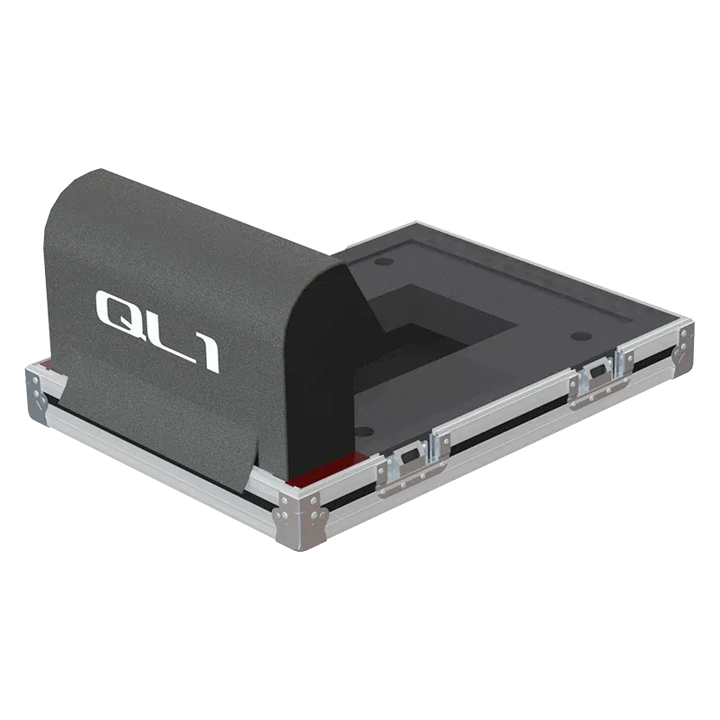 Yamaha QL1 Case with Doghouse V2 flight case lateral side view