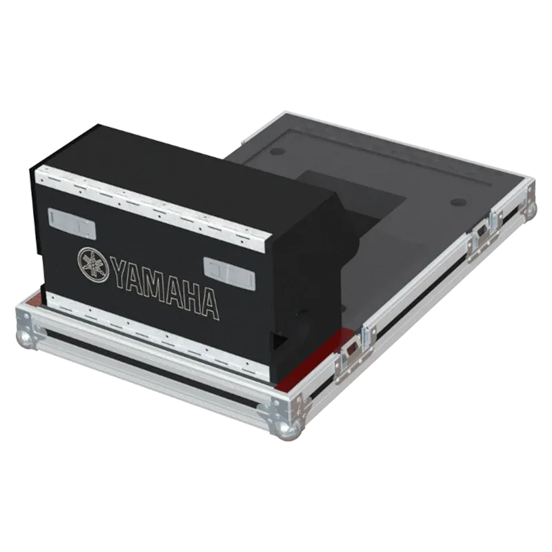 Yamaha QL1 Series II Case with Wheels flight case top side view
