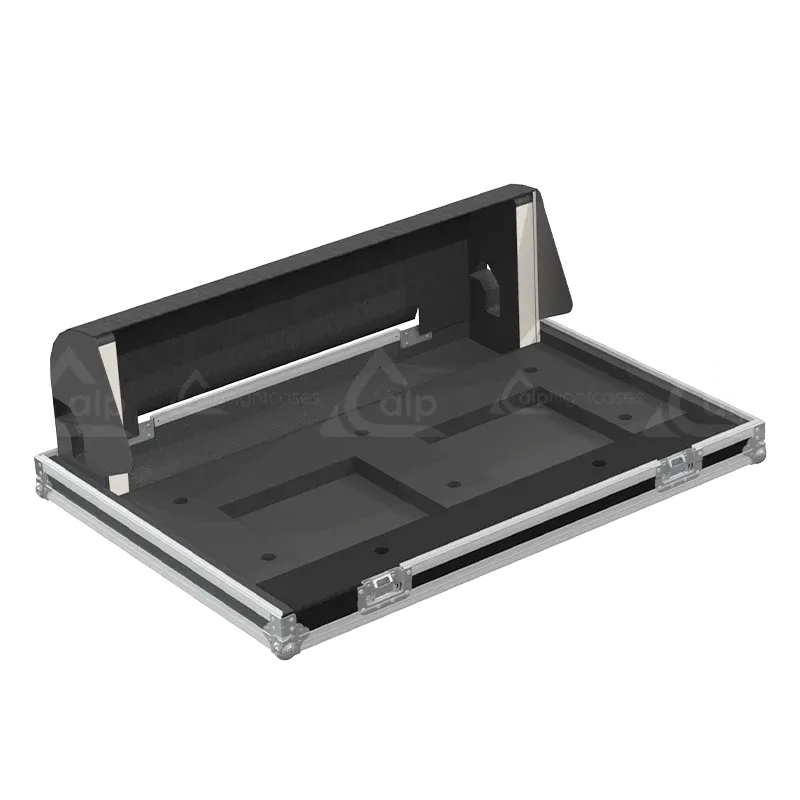 Yamaha Rivage PM3 CS-R3 Series II Case with Wheels open flight case inside lateral view