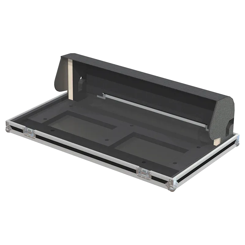 Yamaha Rivage PM5 Series II Case with Wheels inside foam flight lateral