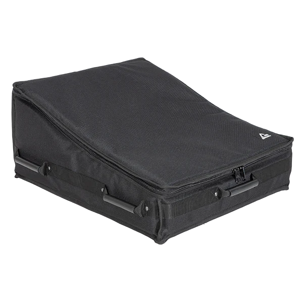Front left perspective view of the heavy-duty transport bag for the Yamaha TF1
