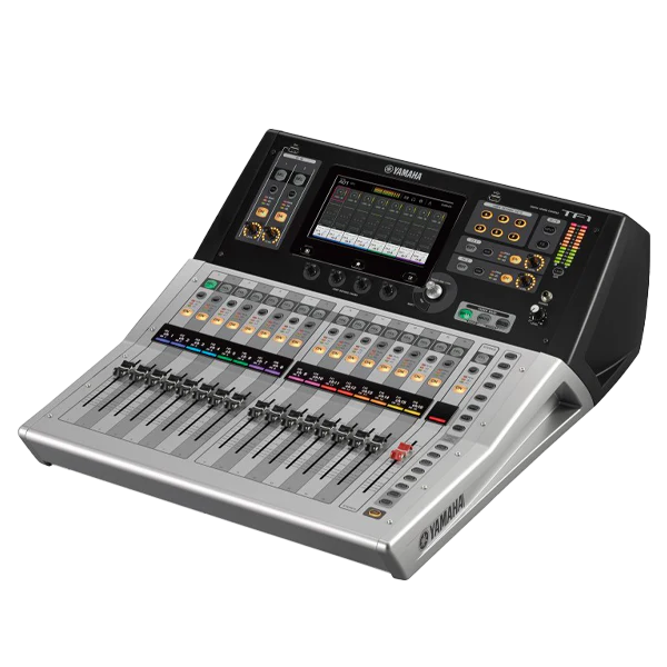 Standalone view of the Yamaha TF1 digital mixing console before packing
